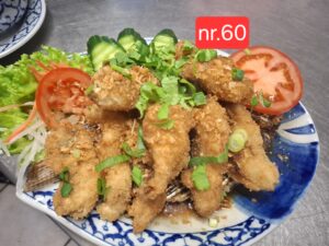 [ 60 ] Pla Taptim Thod Grobb Gratiem Prig Thai ปลาทับทิมทอดกรอบกระเทียมพริกไทย