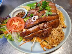 [ 69-1 ] Pad Thai mit Ente ผัดไทย